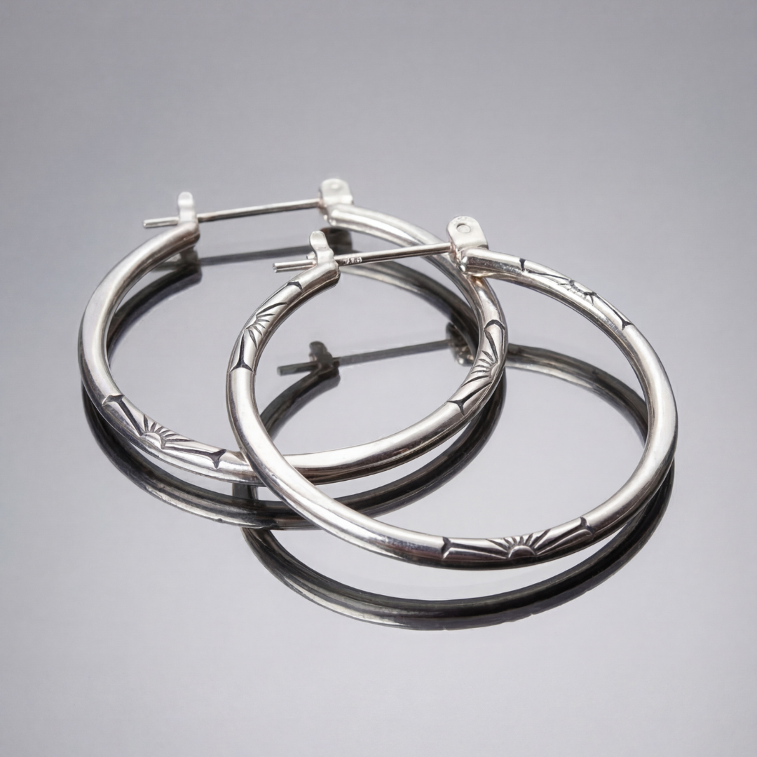 Aros clásicos de plata