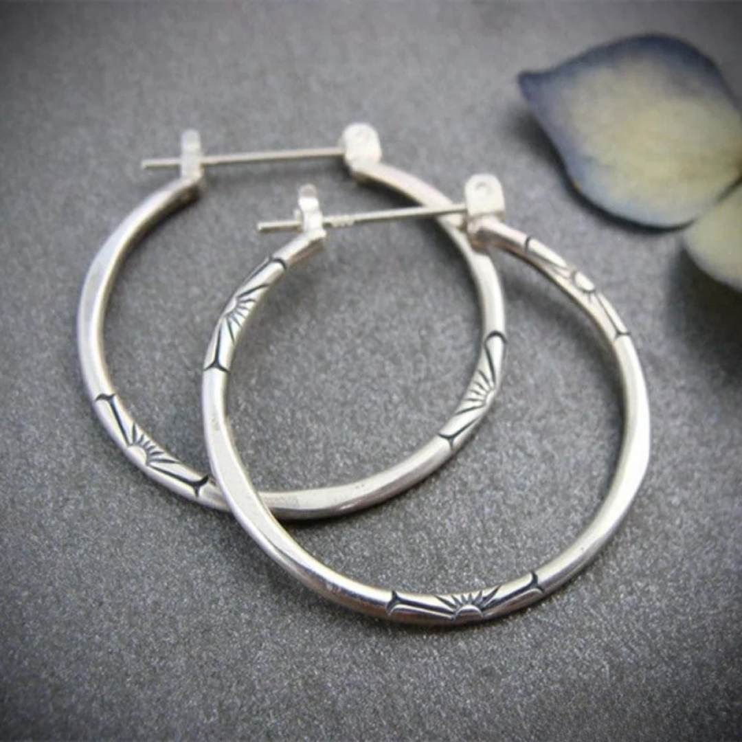 Aros clásicos de plata