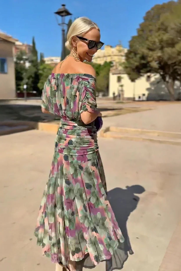 Luisa | Vestido largo elegante con cuello en V