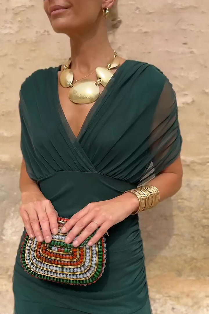 Luisa | Vestido largo elegante con cuello en V