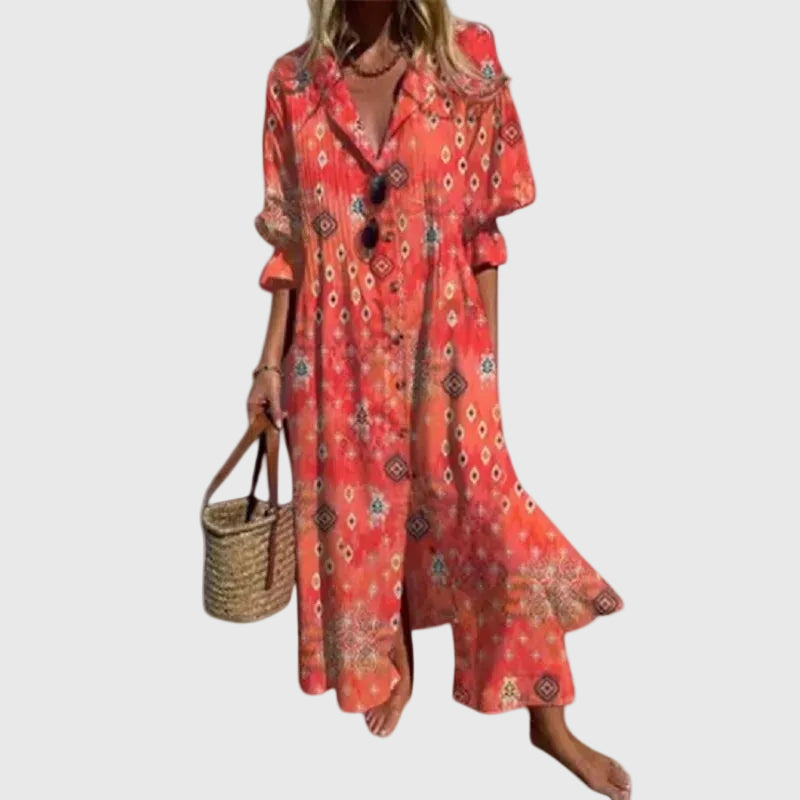 Zariah | Elegante vestido largo de estilo bohemio