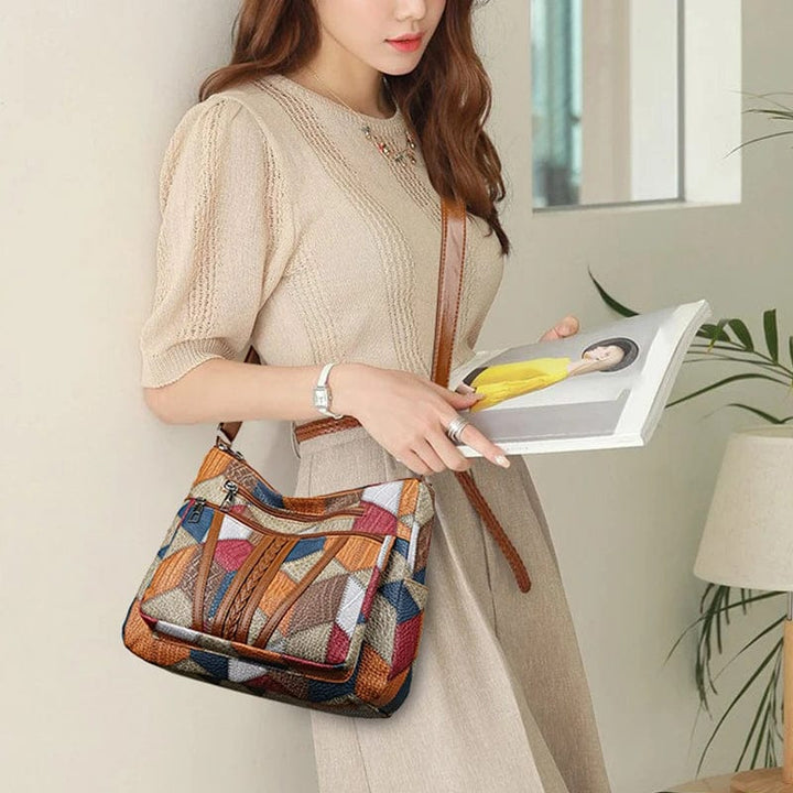 Solara | Bolso de piel con mosaico