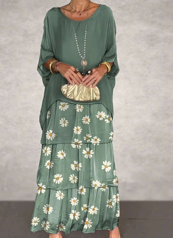 Lara – Elegante vestido largo y vaporoso