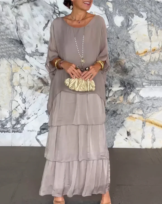 Lara – Elegante vestido largo y vaporoso