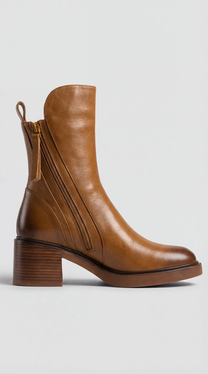 Bota Valeria con tacón cómodo