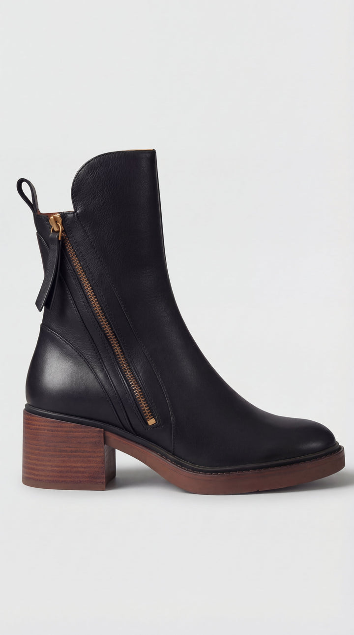 Bota Valeria con tacón cómodo