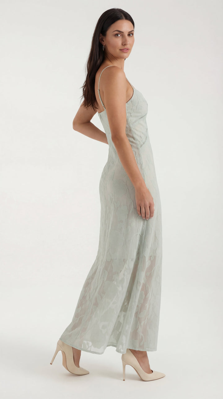 Vestido largo de encaje Arabelle