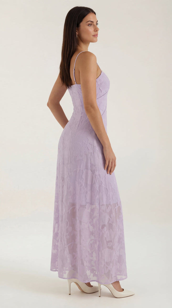 Vestido largo de encaje Arabelle