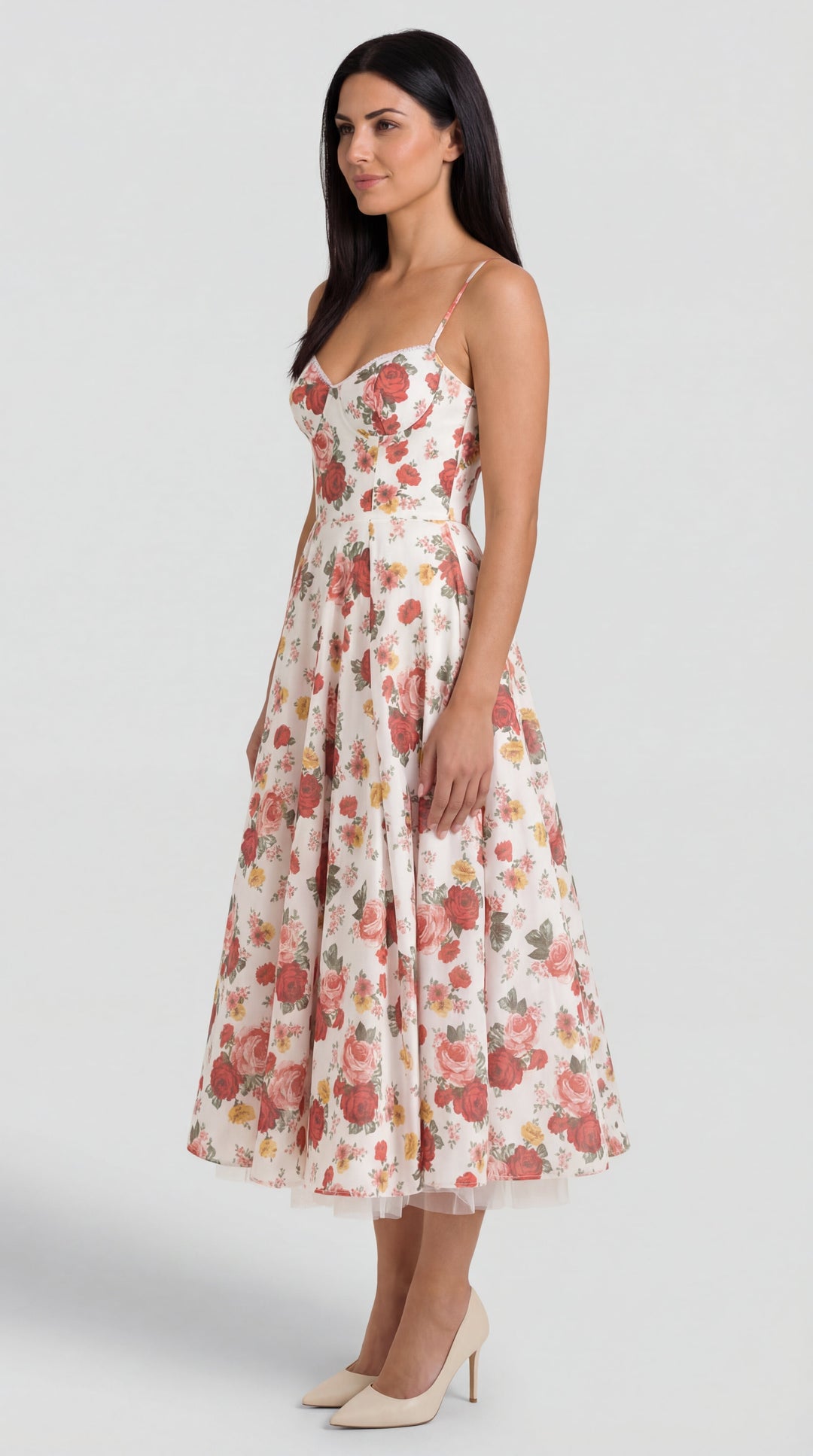 Vestido de tul y midi de Isold