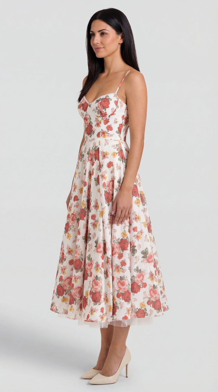 Vestido de tul y midi de Isold