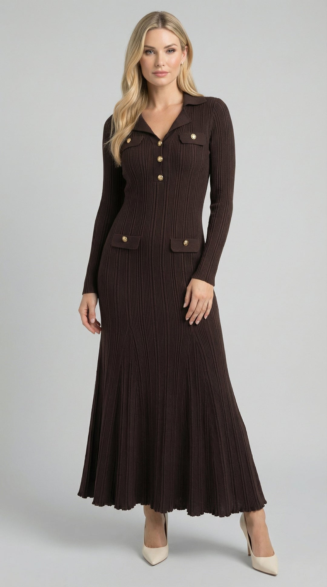 Vestido largo de Verónica Strick
