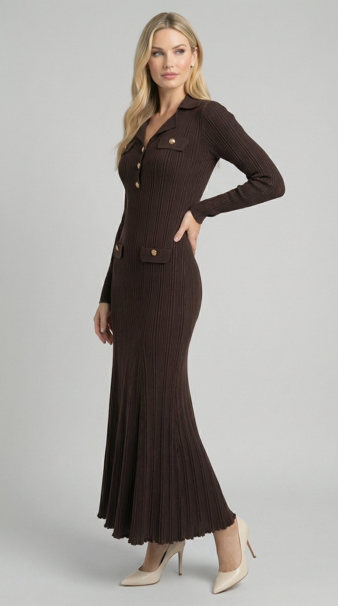 Vestido largo de Verónica Strick