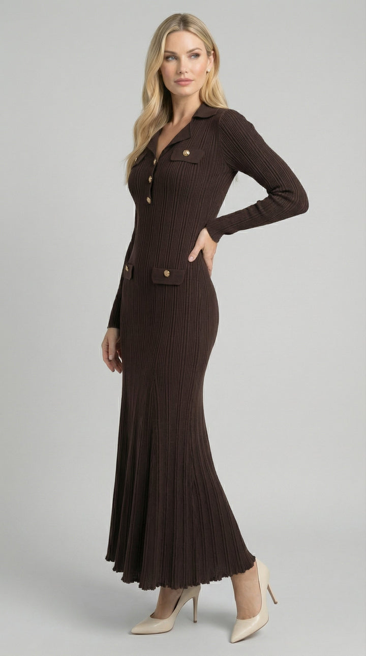 Vestido largo de Verónica Strick