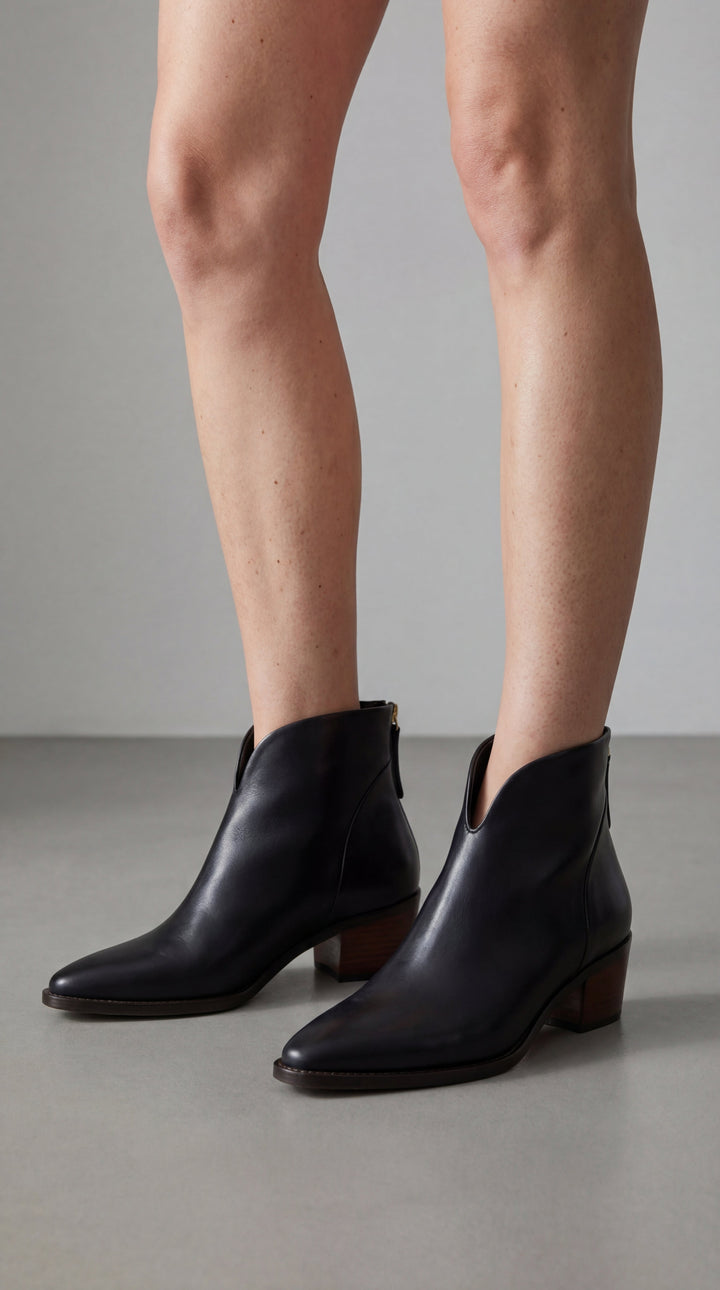 Botines Cristina de tacón bajo