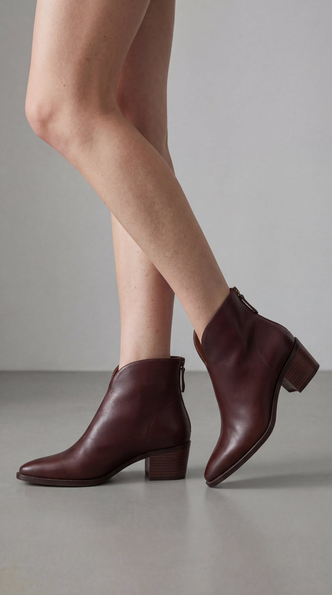 Botines Cristina de tacón bajo