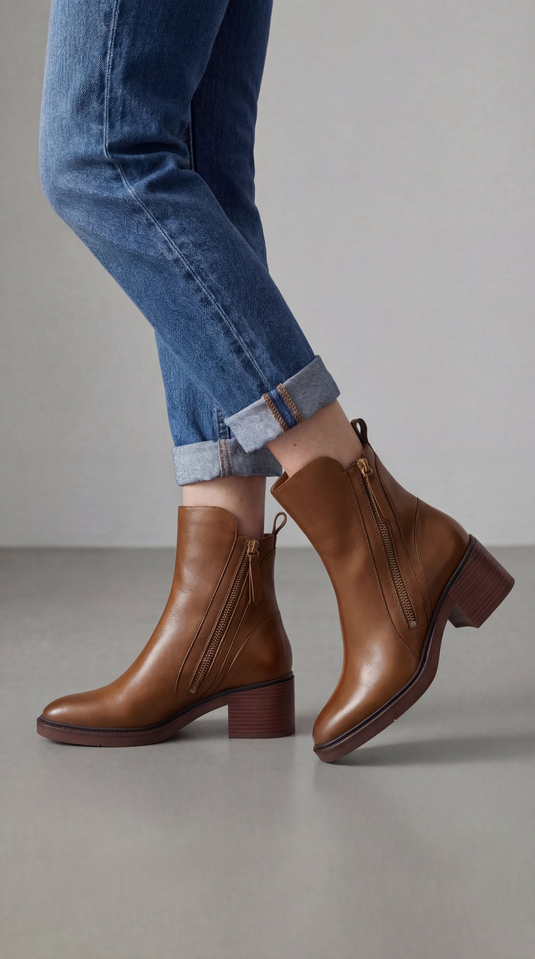 Bota Valeria con tacón cómodo