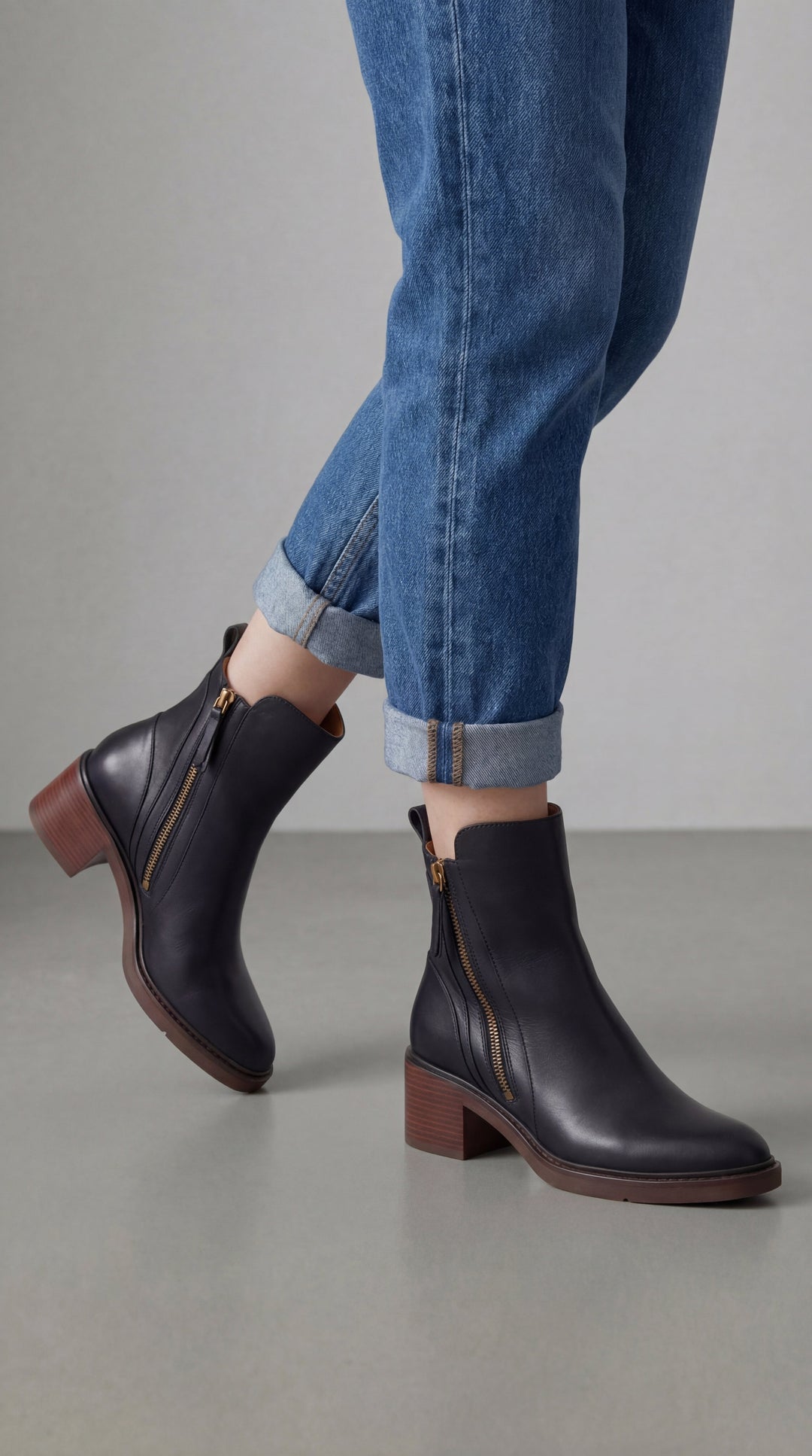 Bota Valeria con tacón cómodo