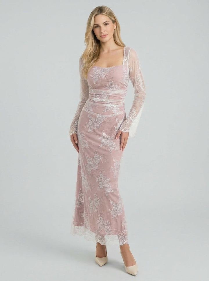 Vestido largo de encaje Nerissa