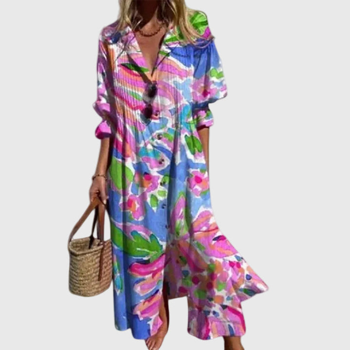 Zariah | Elegante vestido largo de estilo bohemio