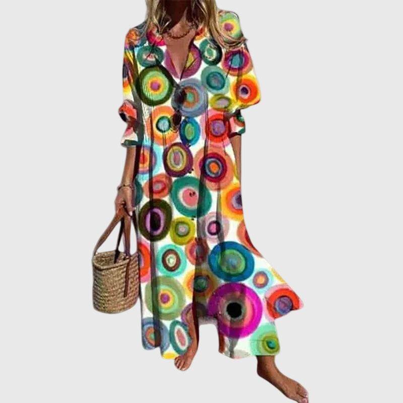Zariah | Elegante vestido largo de estilo bohemio