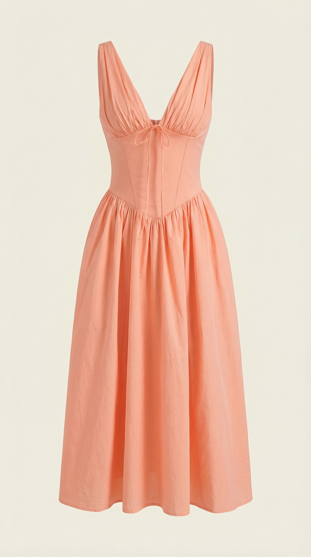 Vestido midi con escote en V Cassiopeia