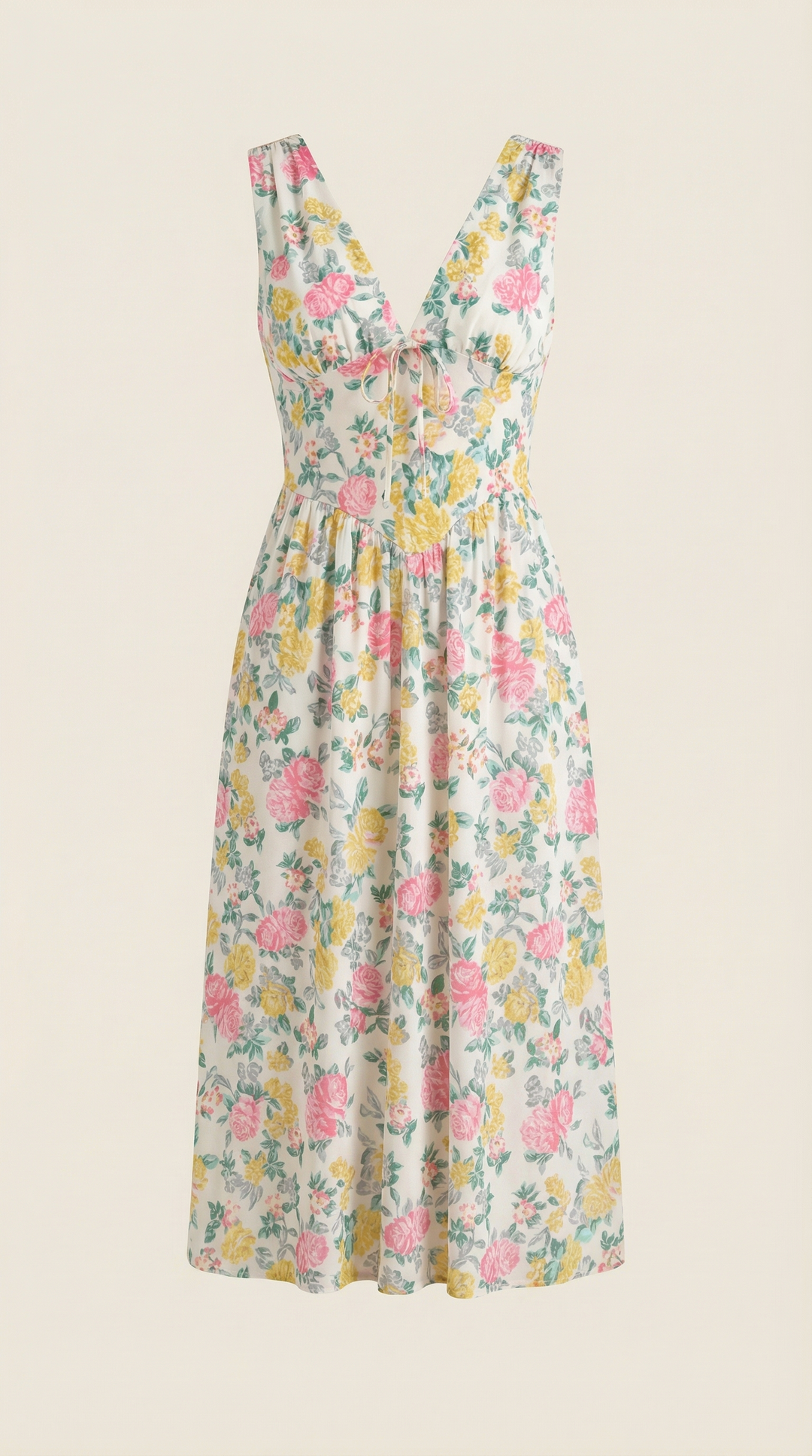 Vestido midi con escote en V Cassiopeia