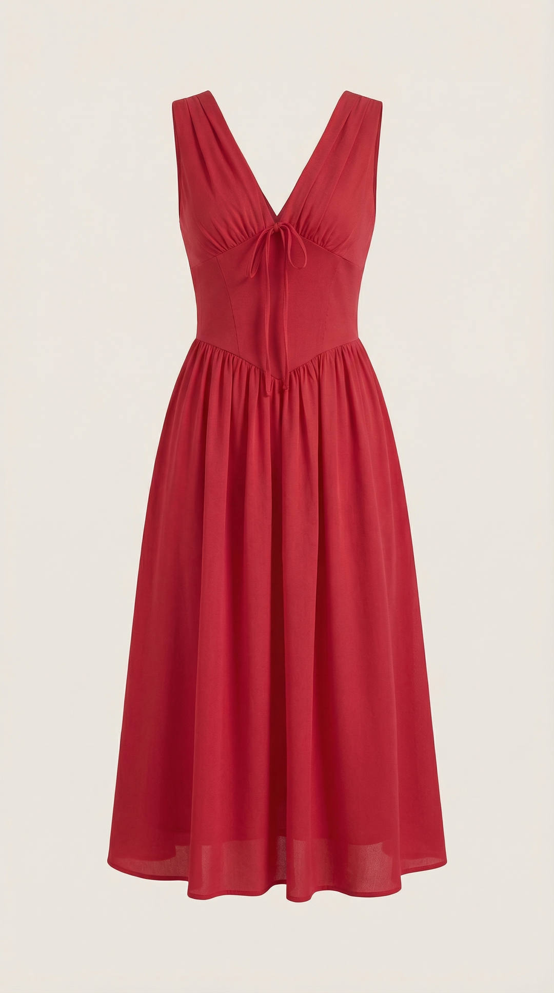 Vestido midi con escote en V Cassiopeia