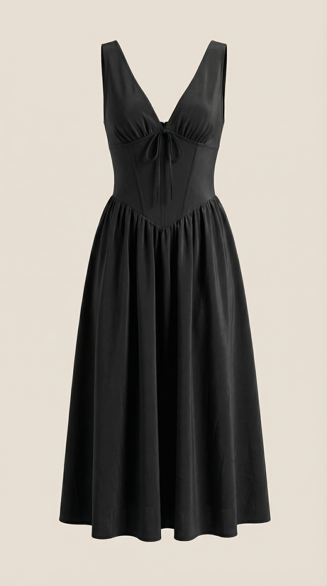 Vestido midi con escote en V Cassiopeia