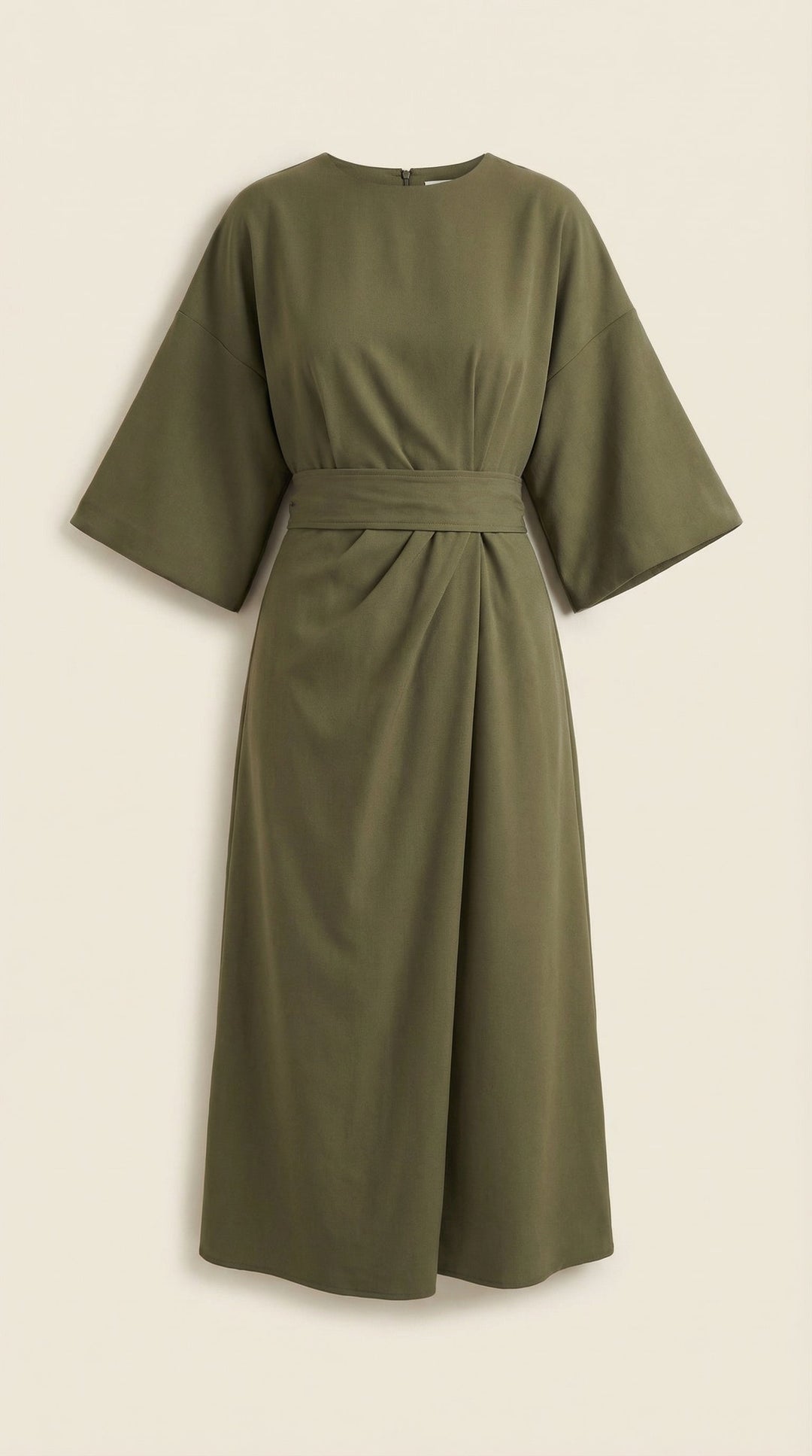 Vestido largo de Ana con cinturón