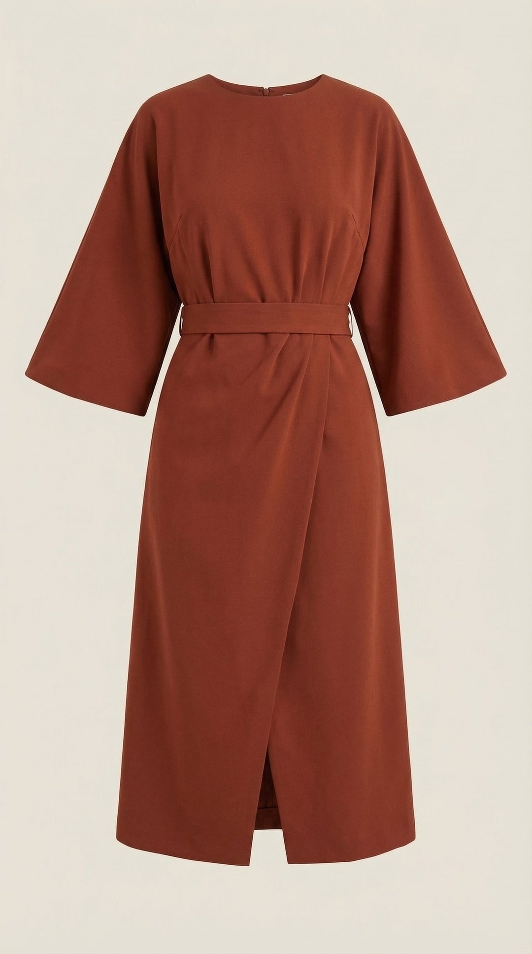 Vestido largo de Ana con cinturón