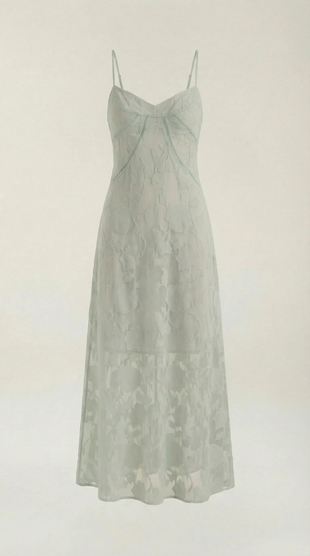 Vestido largo de encaje Arabelle