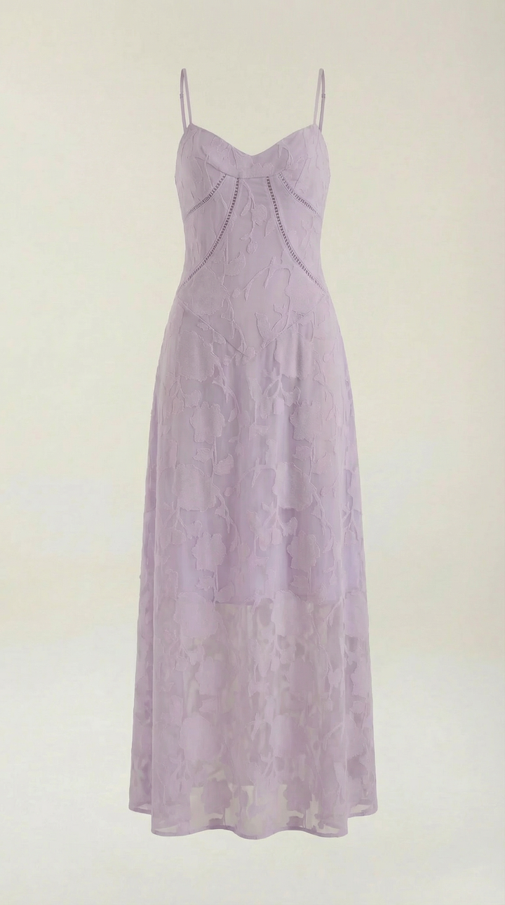 Vestido largo de encaje Arabelle