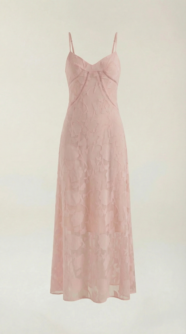 Vestido largo de encaje Arabelle