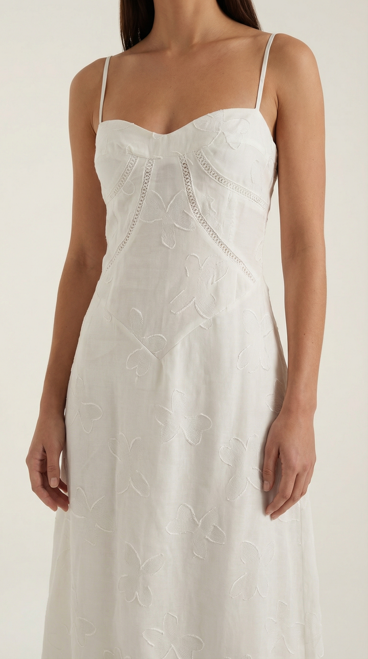 Vestido largo de encaje Arabelle