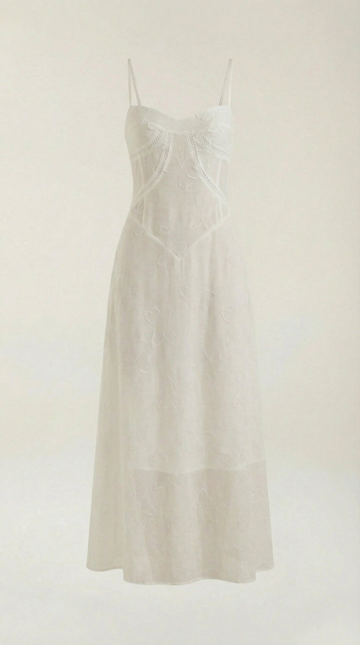 Vestido largo de encaje Arabelle