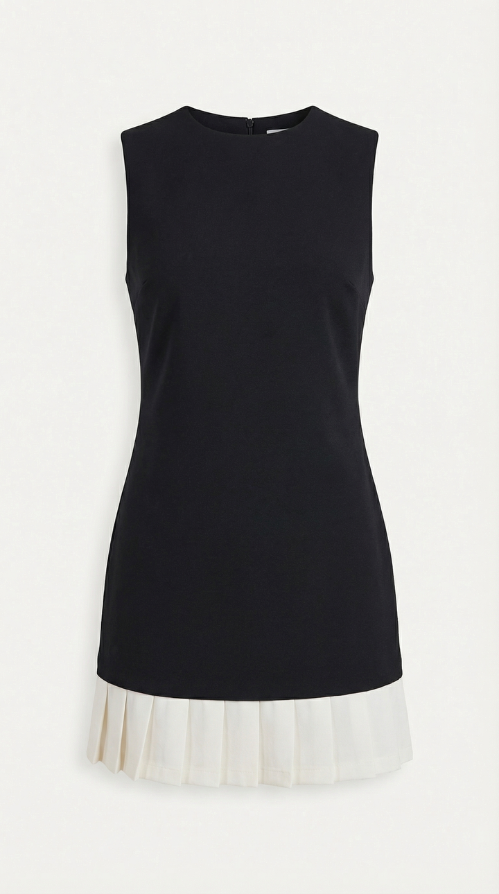Vestido mini sin mangas de corte en A de Celine