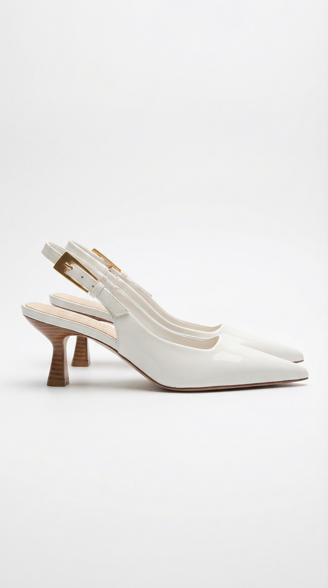 Zapatos de salón Elizabeth con talón bajo y tiras traseras