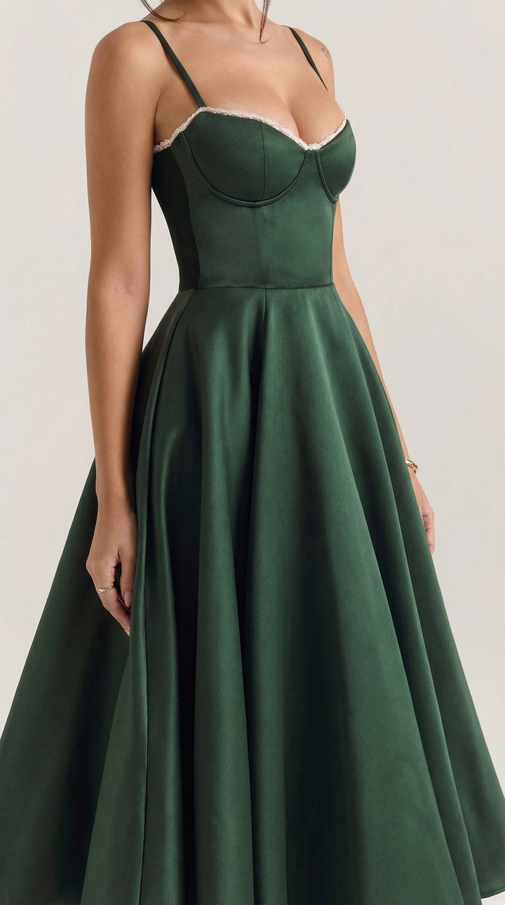 Vestido de tul y midi de Isold