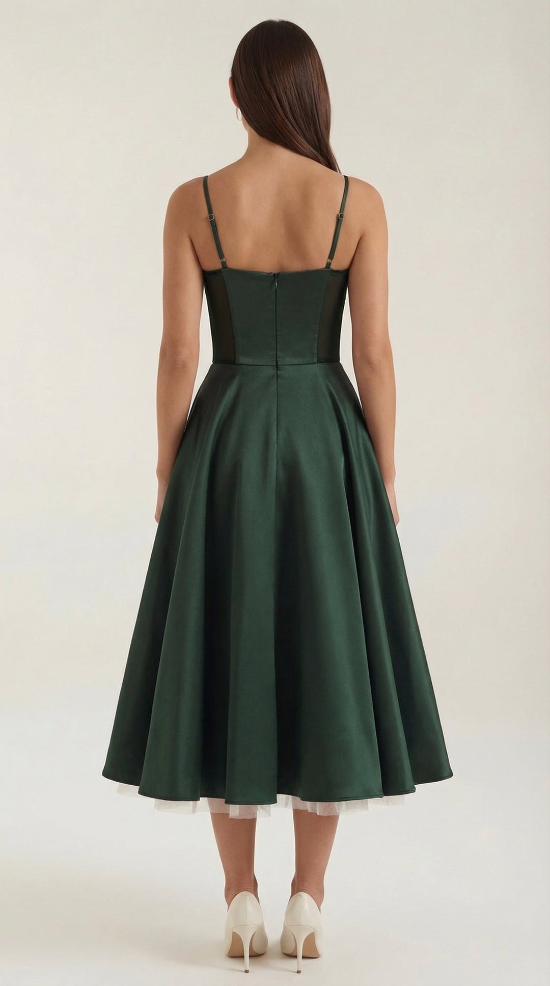 Vestido de tul y midi de Isold