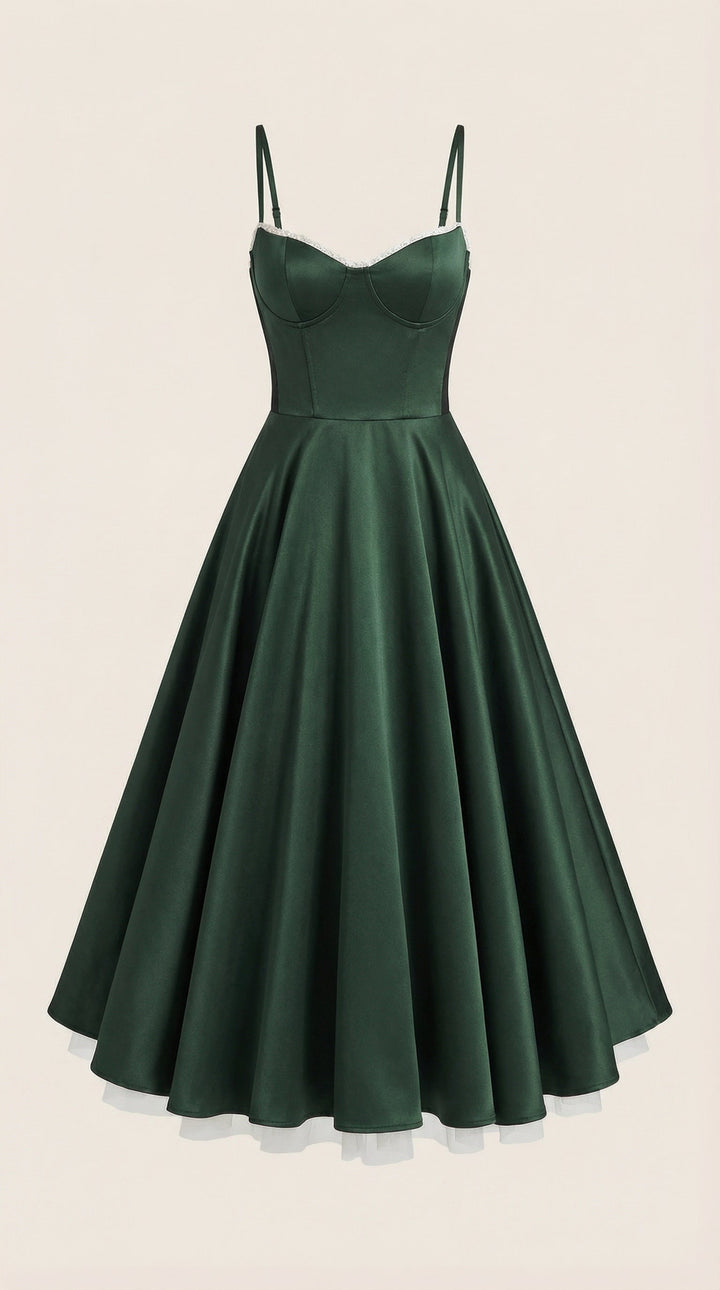 Vestido de tul y midi de Isold