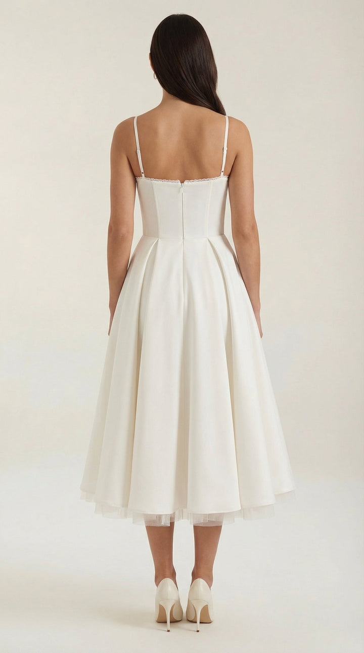 Vestido de tul y midi de Isold