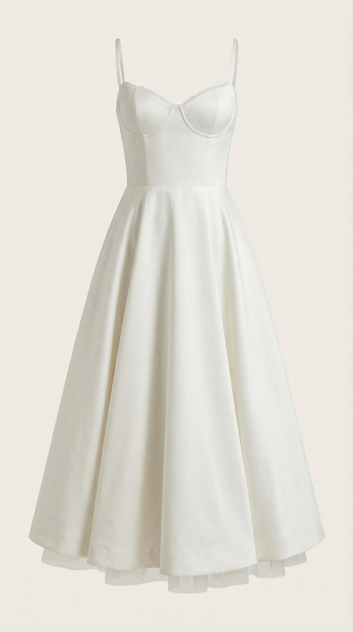 Vestido de tul y midi de Isold