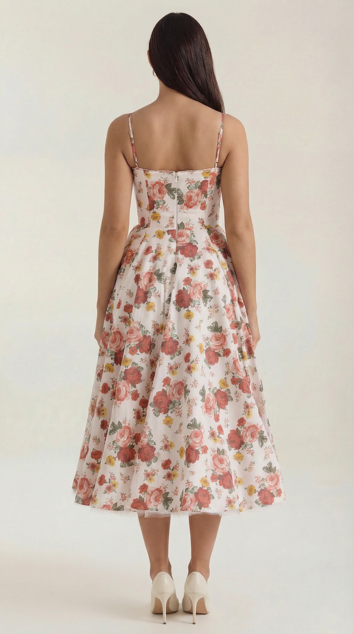 Vestido de tul y midi de Isold