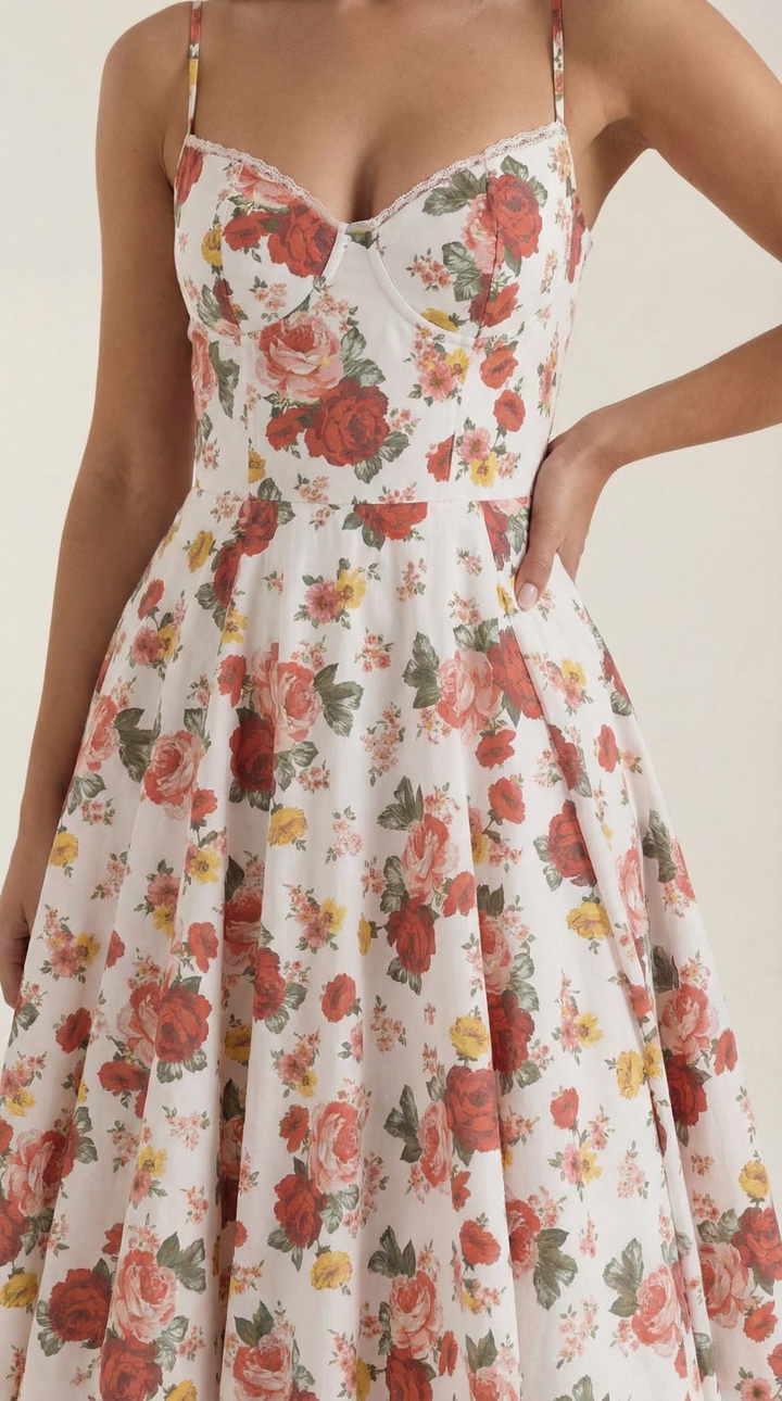 Vestido de tul y midi de Isold