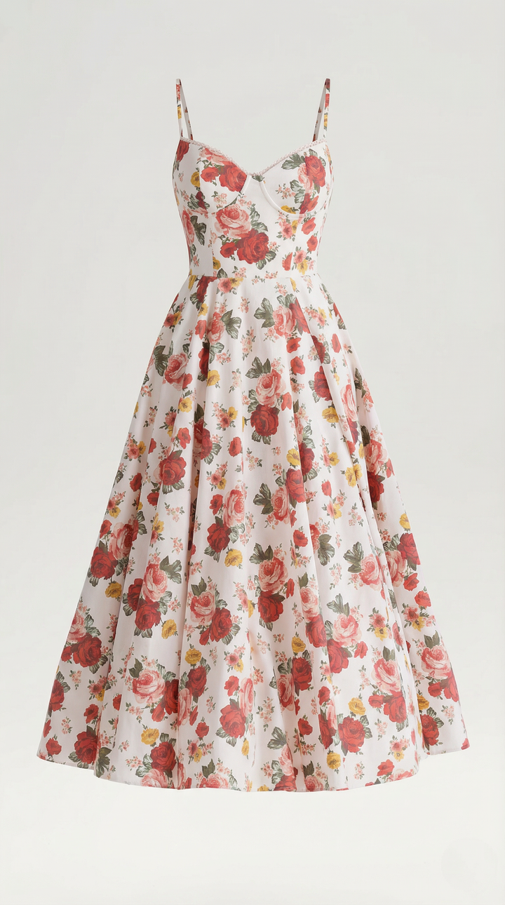 Vestido de tul y midi de Isold